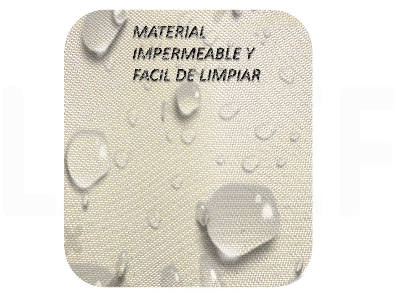Cama mascota impermeable detalle
