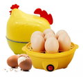 Hervidor de huevos gallina con huevos