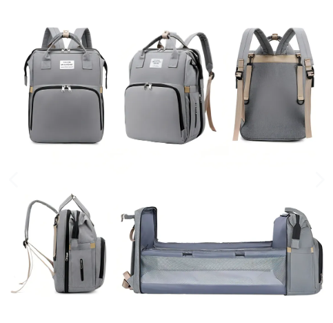 Bolso pañalera 5 ángulos