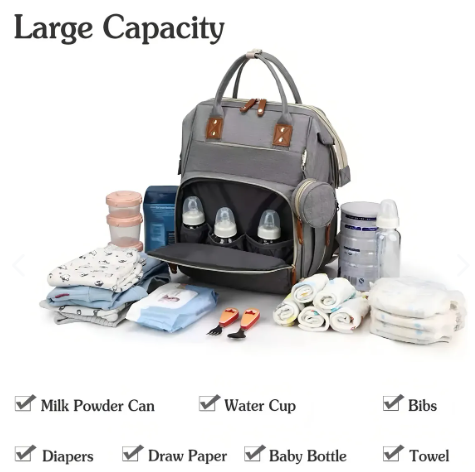 Gran capacidad bolso pañalera