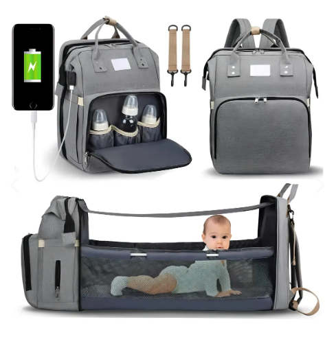 Bolso con USB y cuna expandible