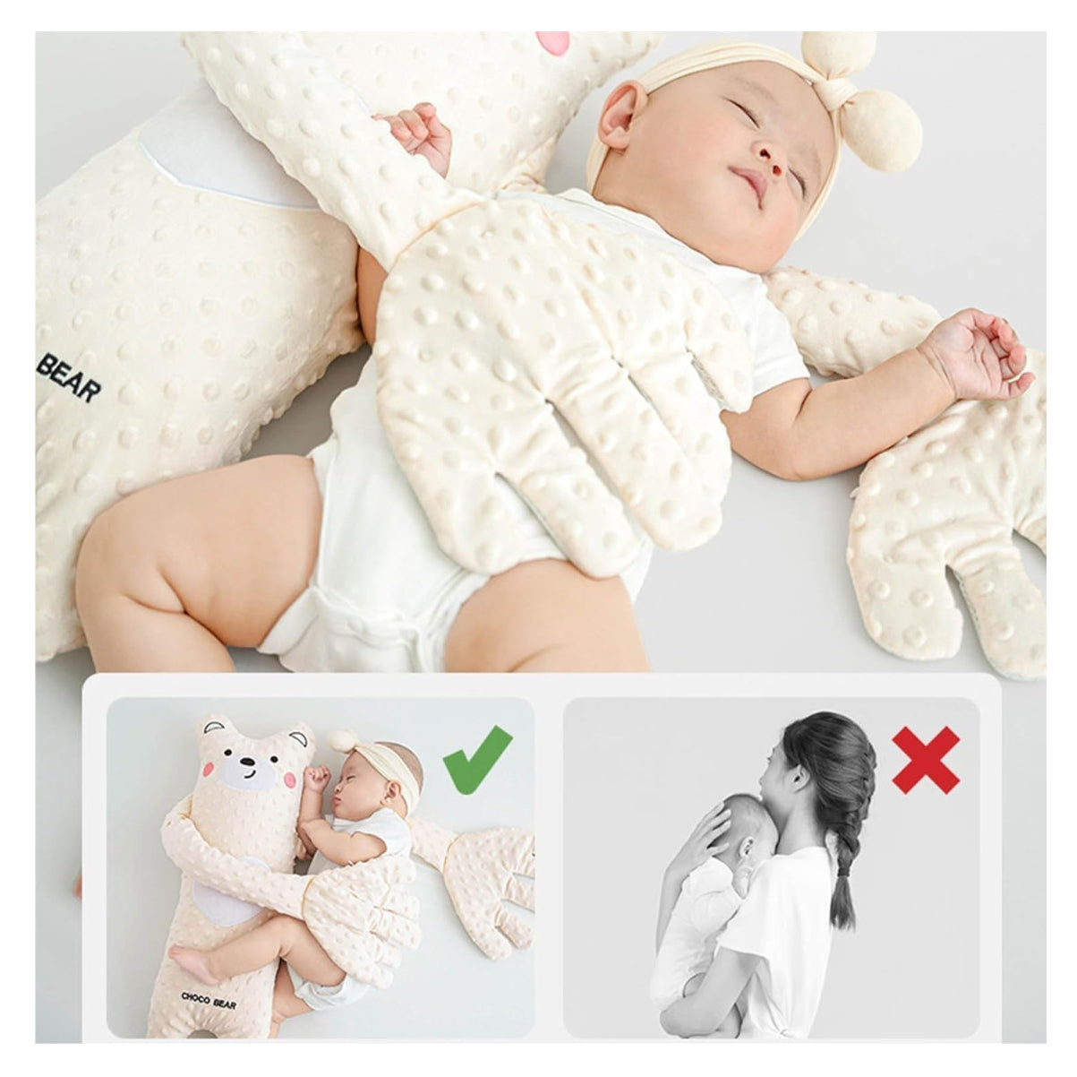 Peluche Arrullador para bebé - oso café