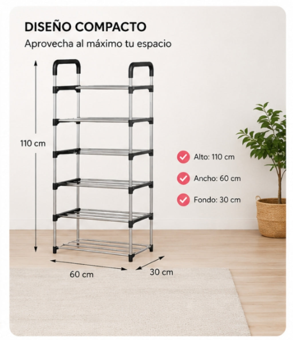 Zapatero diseño compacto con medidas